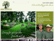 Tablet Screenshot of gardenholistics.com